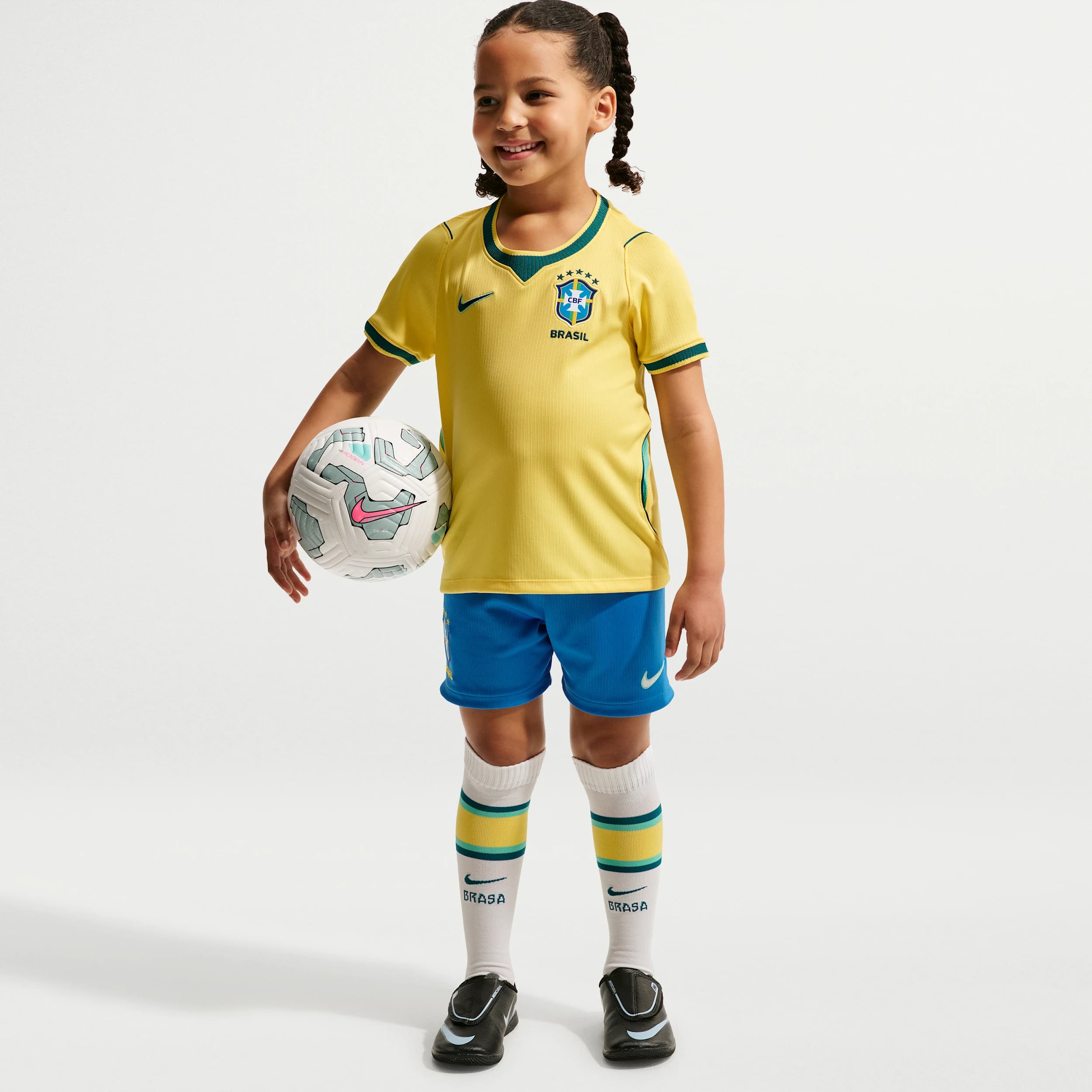 Nike Mini-Kit Brésil Domicile 2026 - Junior