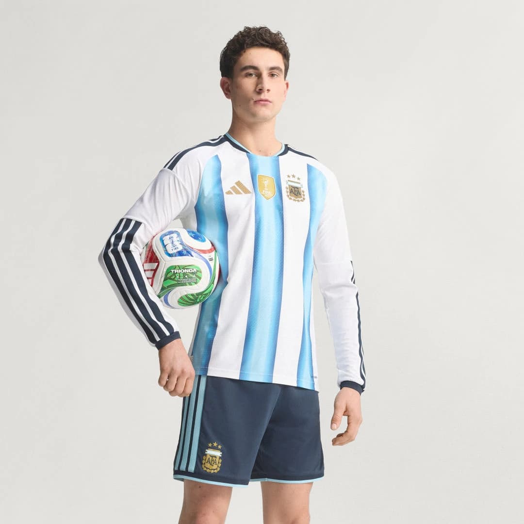 Adidas Maillot Argentine Domicile Authentique Manches Longues 2026
