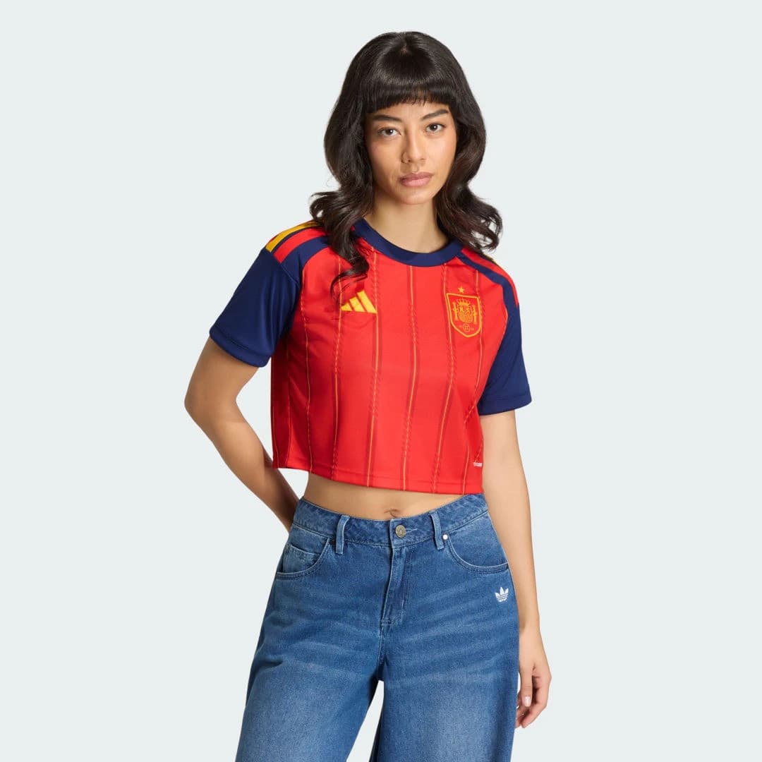Adidas Maillot Espagne Domicile Crop Top 2026