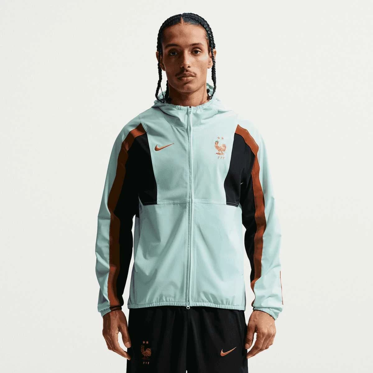 Nike Veste Équipe de France Energy Woven - Bleu/Noir