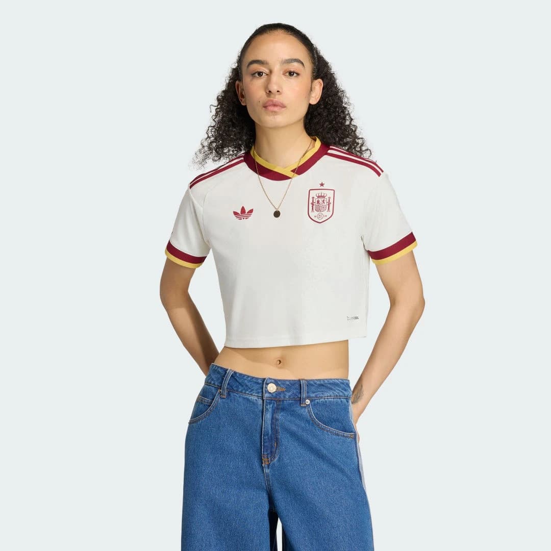 Adidas Maillot Espagne Extérieur Crop Top 2026