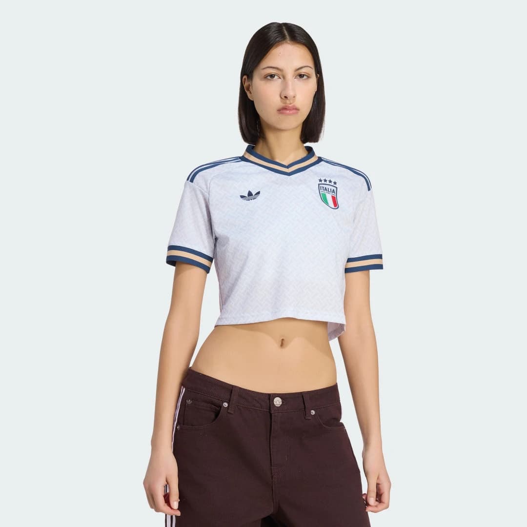 Adidas Maillot Italie Extérieur Crop Top 2026