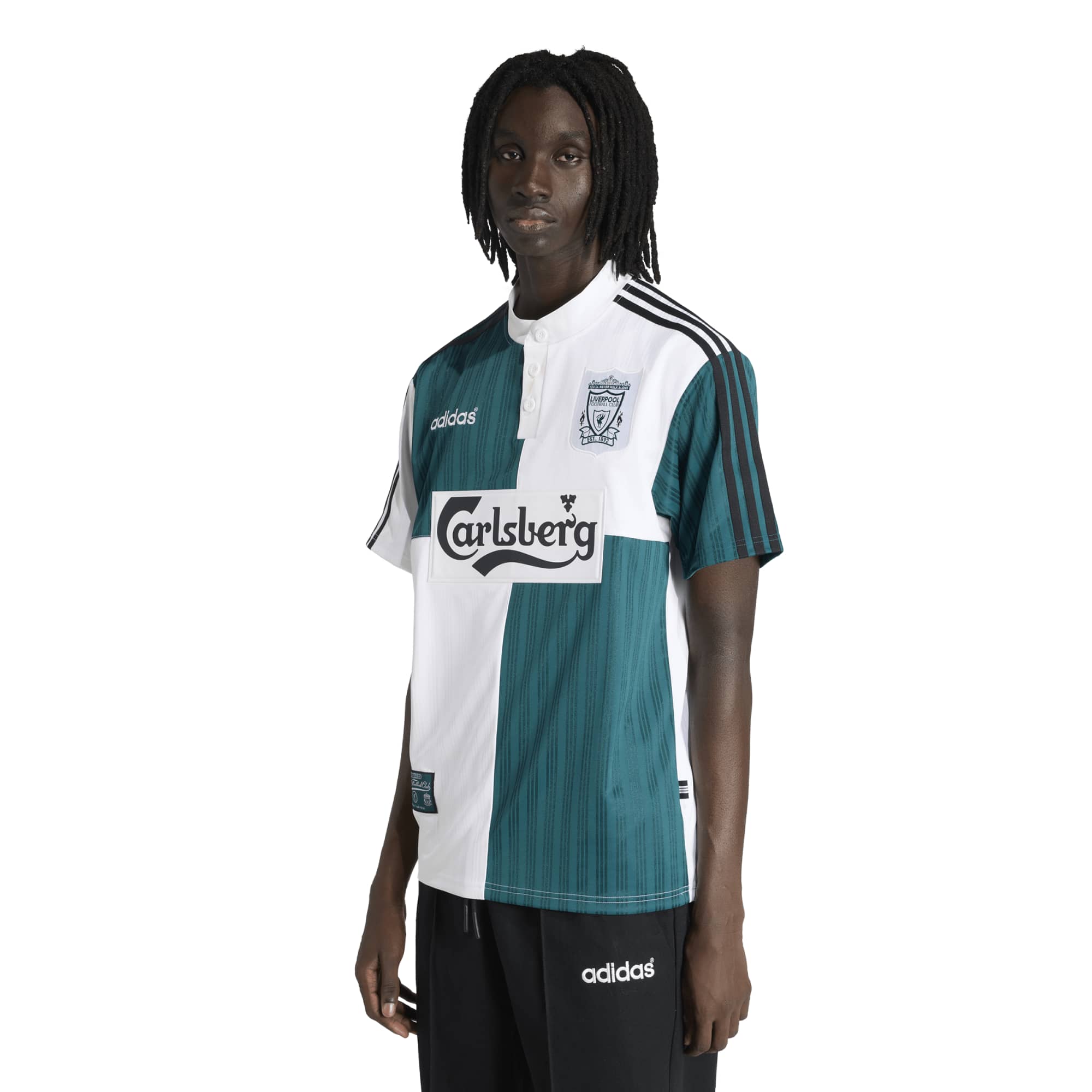 Adidas Maillot Rétro Liverpool Extérieur 1995 - Blanc