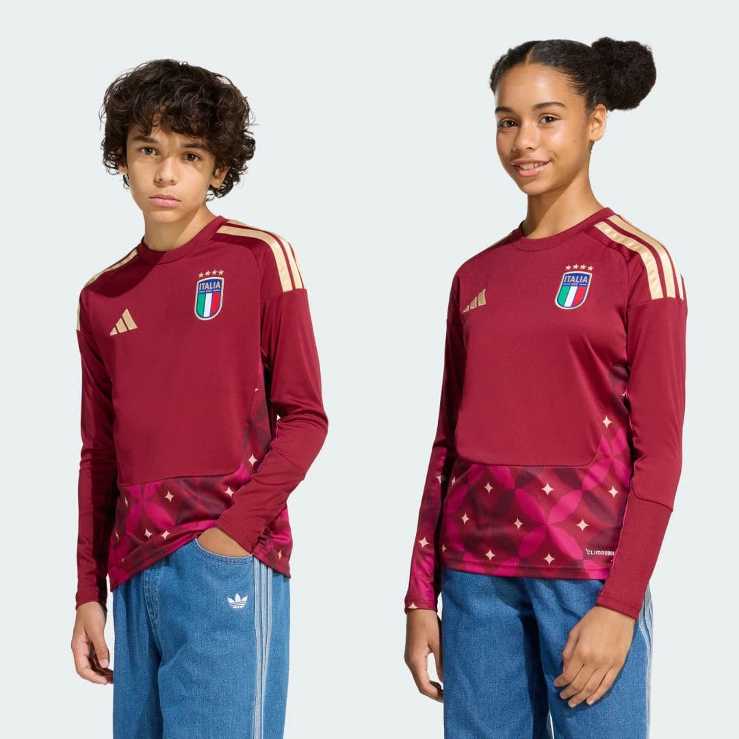 Adidas Maillot Italie Gardien Manches Longues 2026 - Enfant