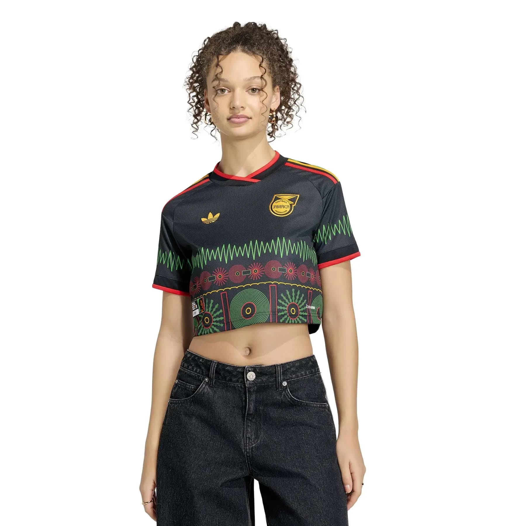 Adidas Maillot Jamaïque Extérieur Crop Top Femme 2026